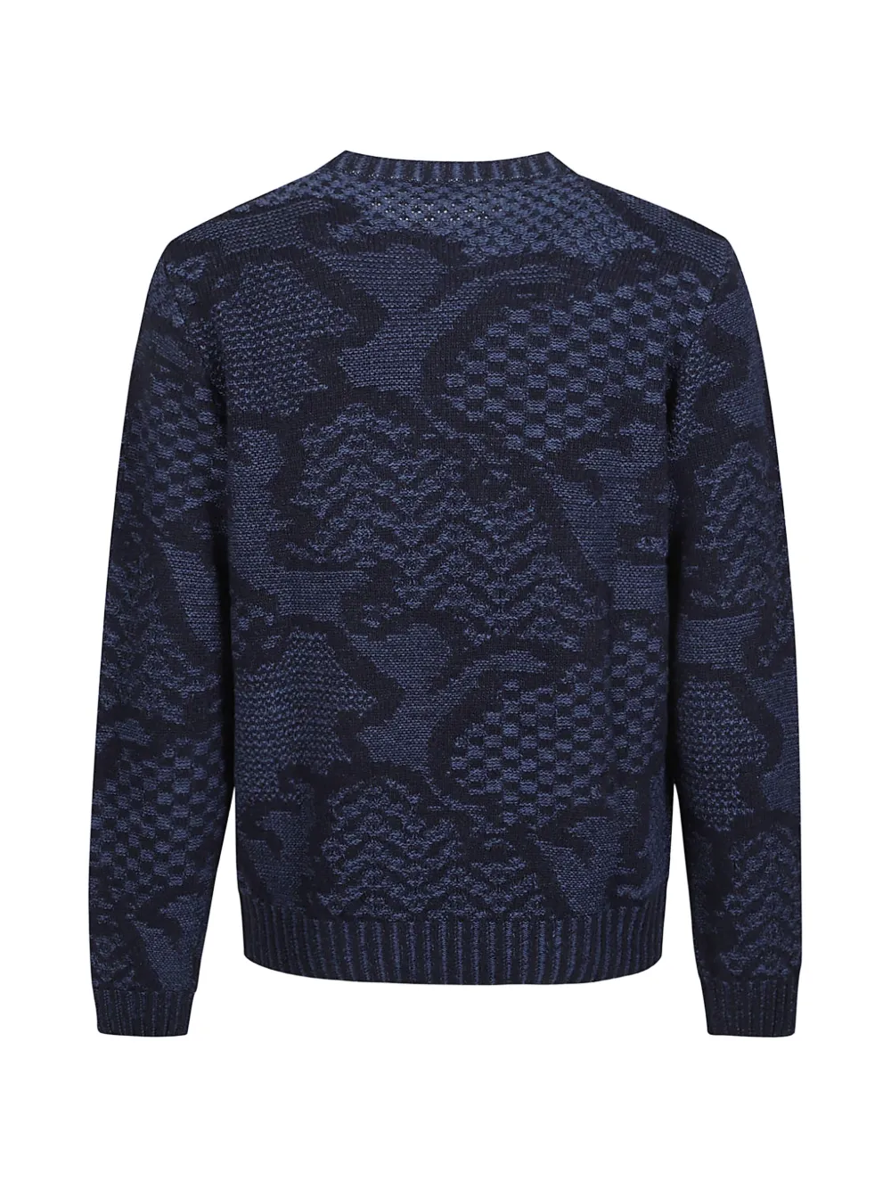 ETRO Wollen trui met geometrisch patroon Blauw
