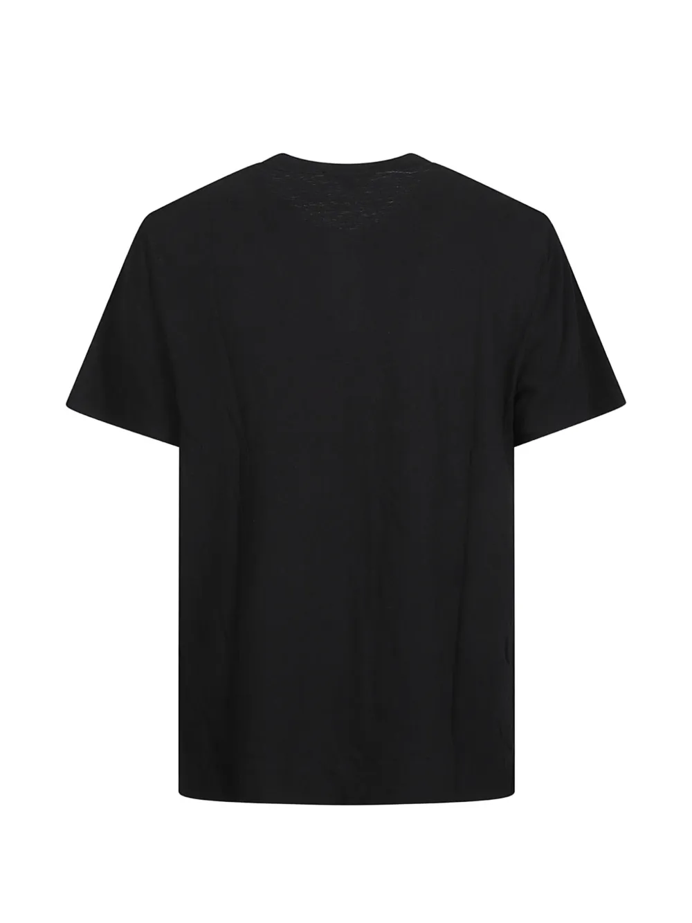 James Perse Katoenen T-shirt met Henley-hals Zwart