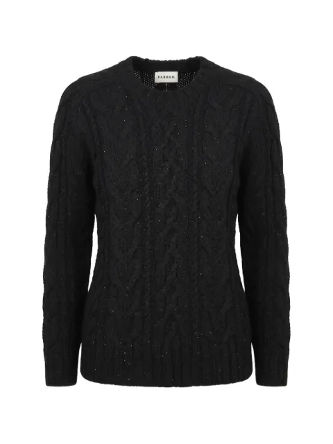 P.A.R.O.S.H. cable-knit sequin-embellished sweater