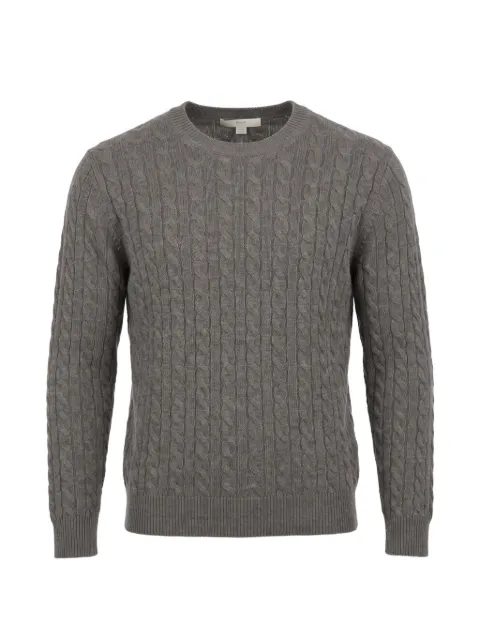 Malo cable-knit crew-neck sweater