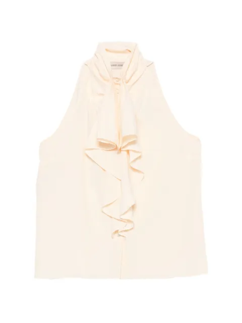 Alberta Ferretti 러플 홀터 넥 탑