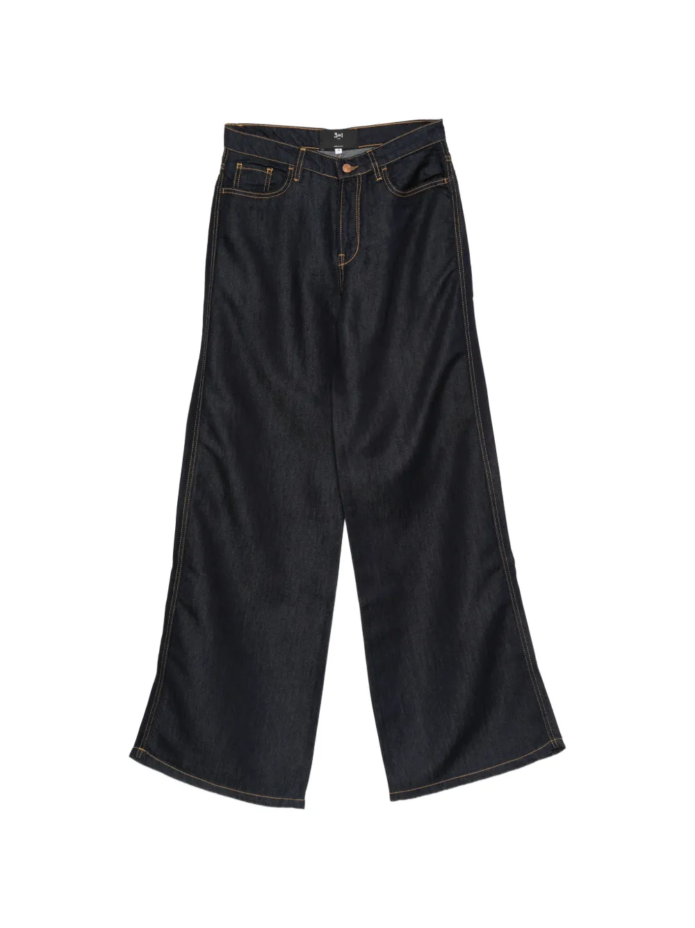 3x1 contrast-stitch jeans - Blau