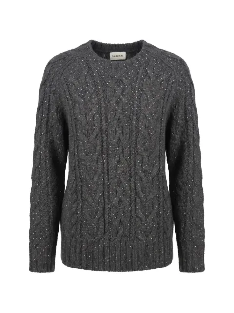P.A.R.O.S.H. cable-knit sequin-embellished sweater