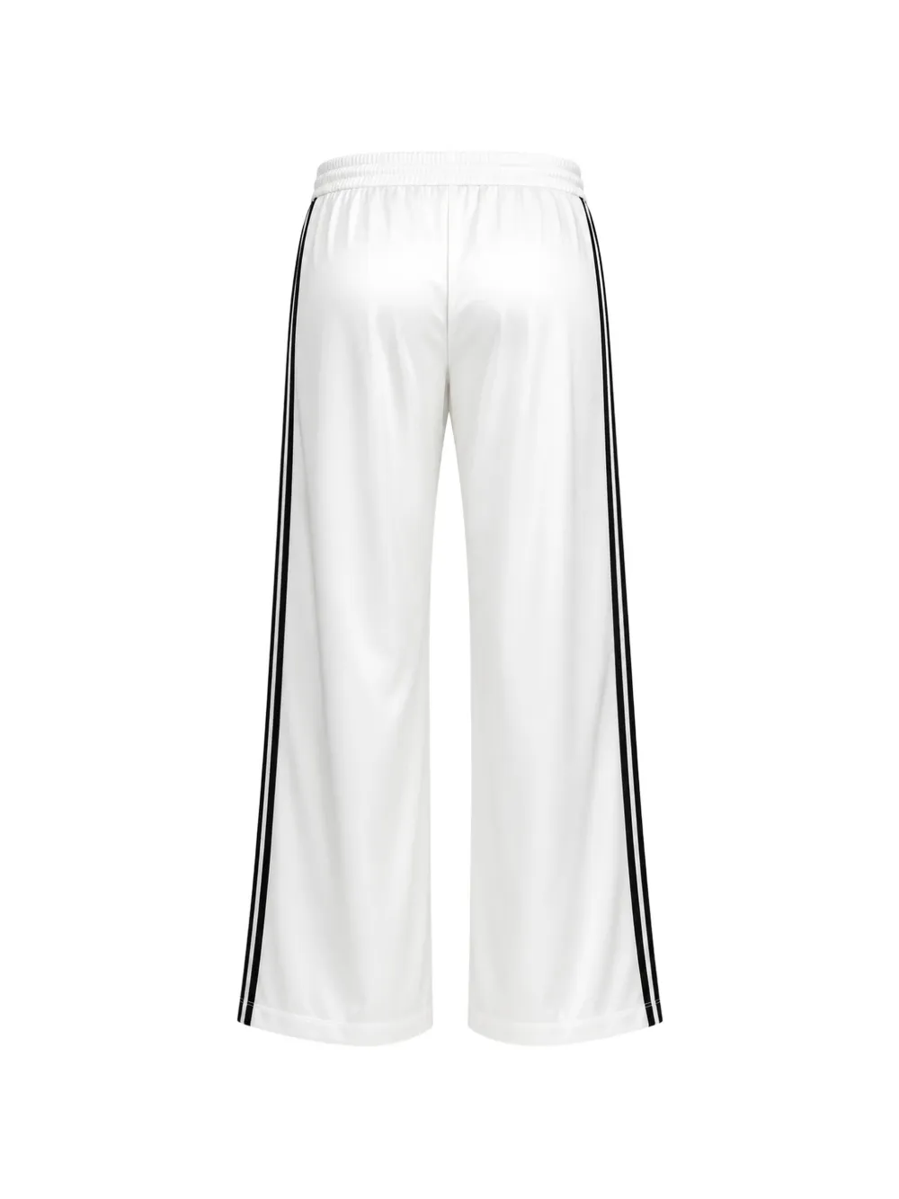 Sprwmn Zijden broek met wijde pijpen Wit