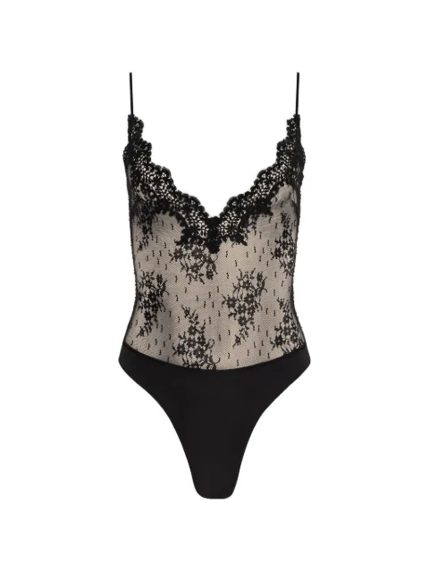 L'Agence Kaelith lace-trim bodysuit
