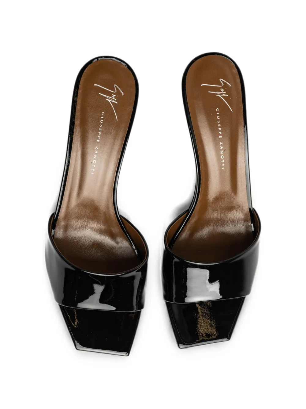 Giuseppe Zanotti patent-leather sandals Zwart