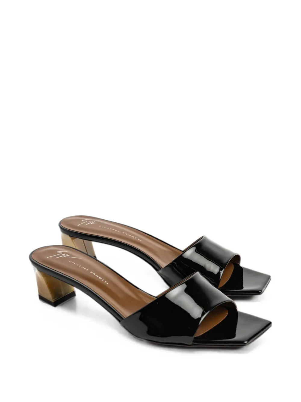 Giuseppe Zanotti patent-leather sandals Zwart