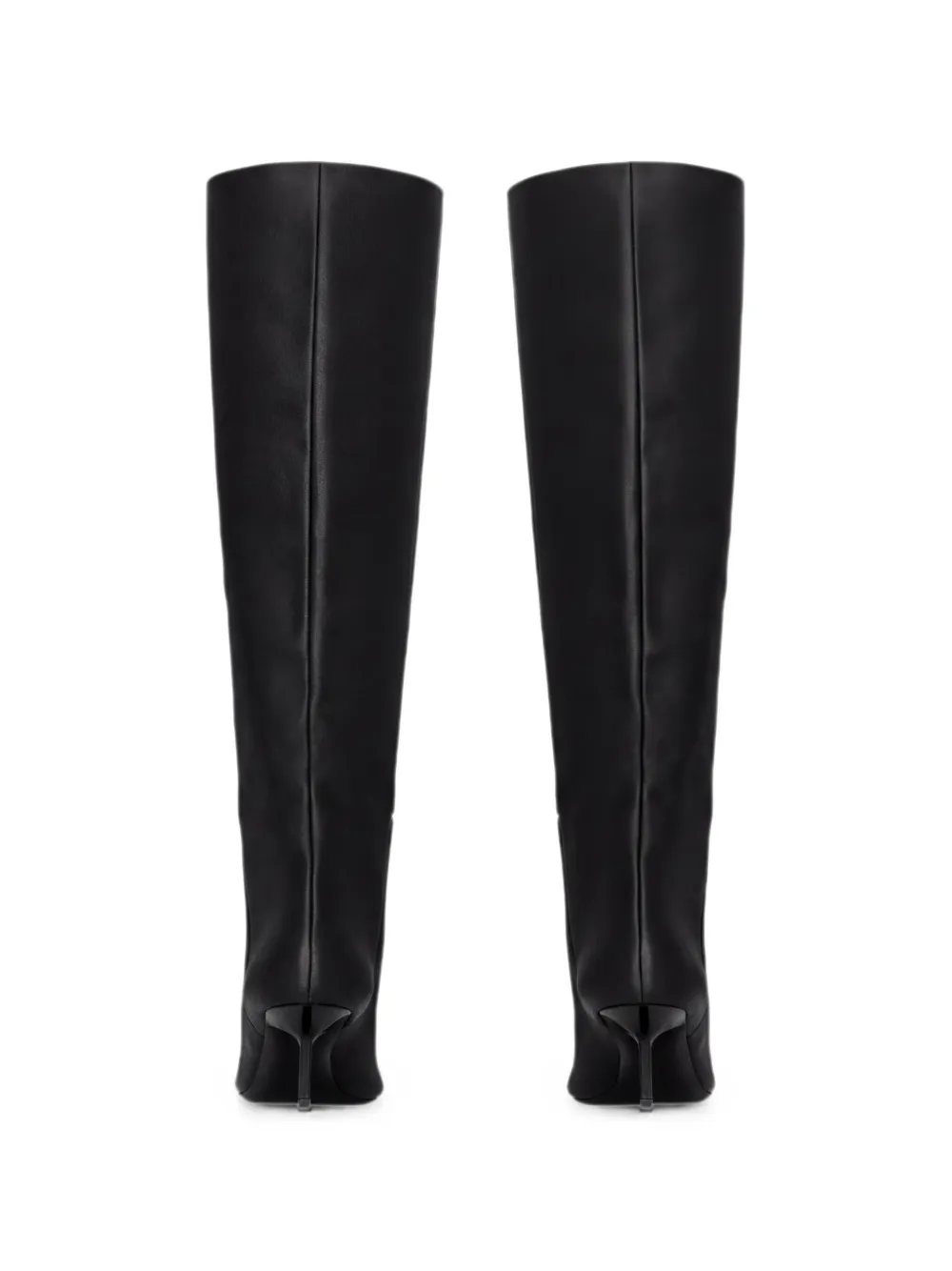 Saint Laurent pointed-toe knee-high boots Zwart