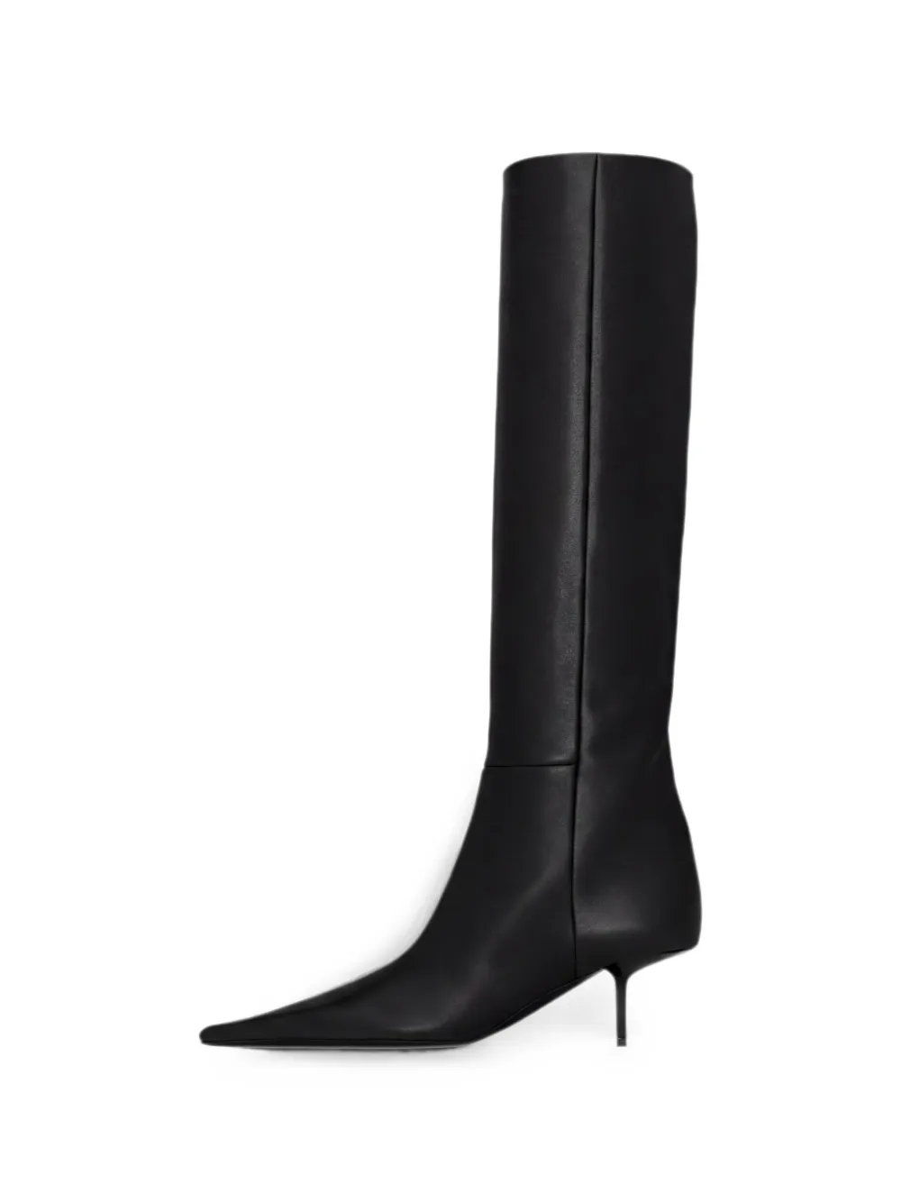 Saint Laurent pointed-toe knee-high boots Zwart