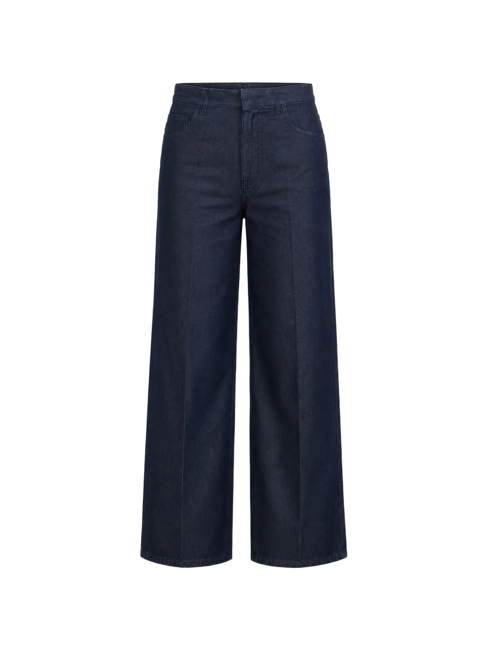 SA SU PHI pressed-crease wide-leg jeans - Blau