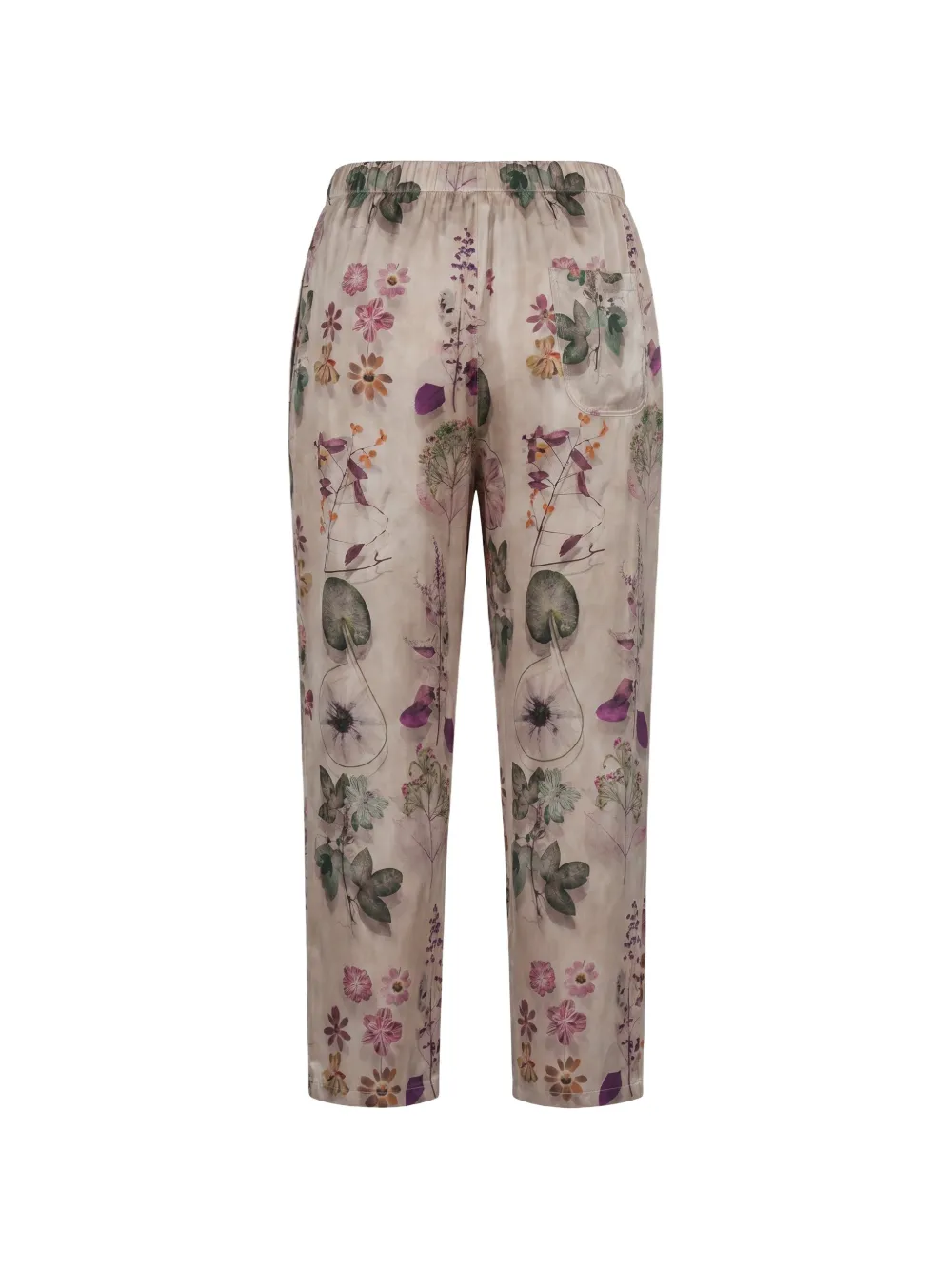 Avant Toi Broek met bloemenprint en vervaagd effect Beige