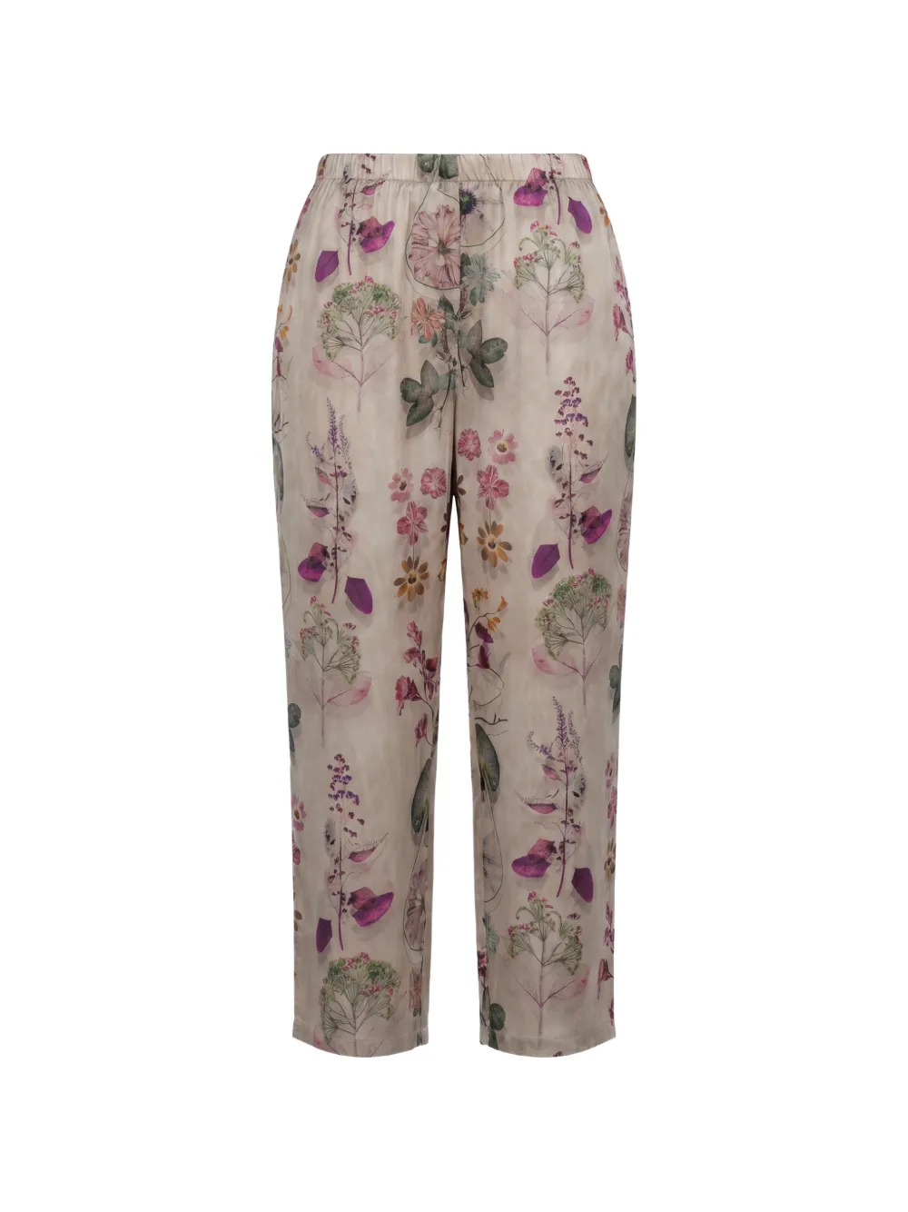 Avant Toi floral-print fade-effect trousers
