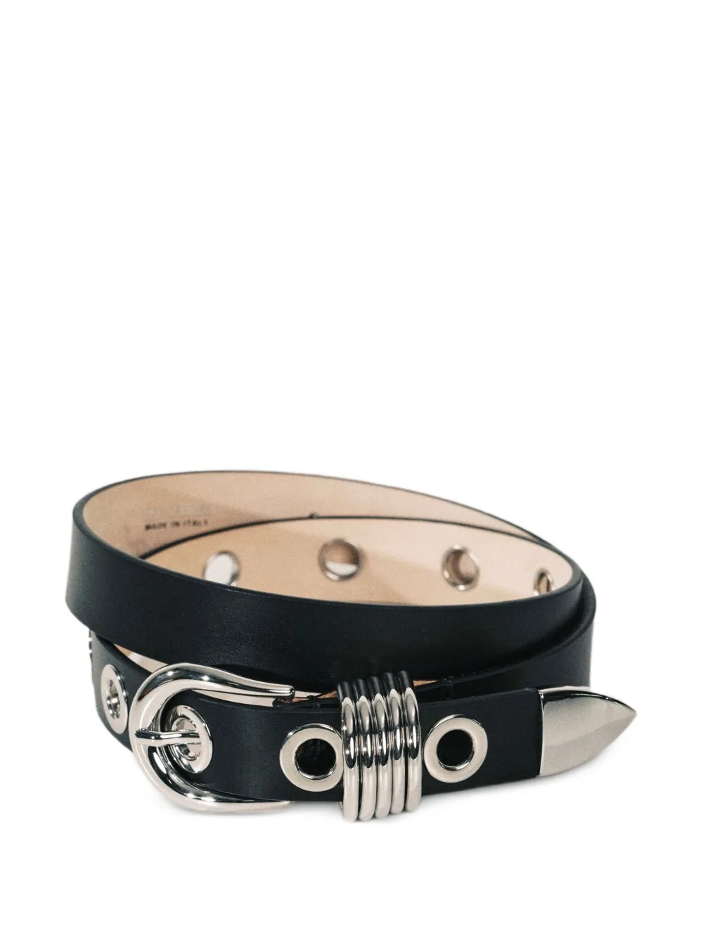 Déhanche Hollyhock 10 Rivet belt - Nero