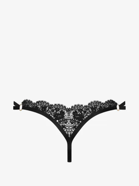 Maison Close lace ring-detail thong