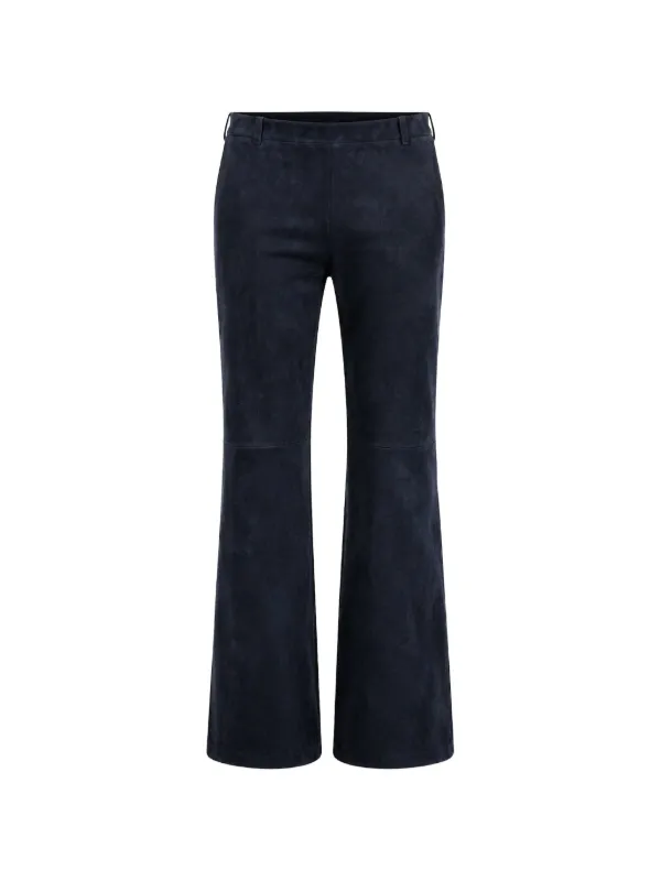 Stouls Oswald Suede Trousers in Blue