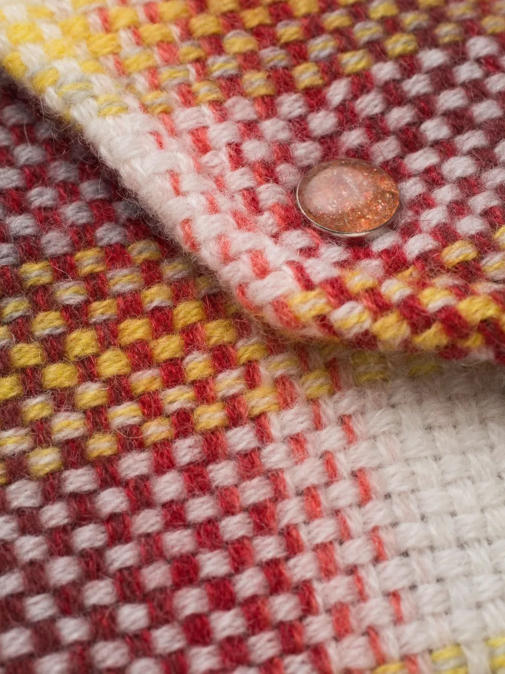 GOD'S TRUE CASHMERE Geruit kasjmier shirt Rood