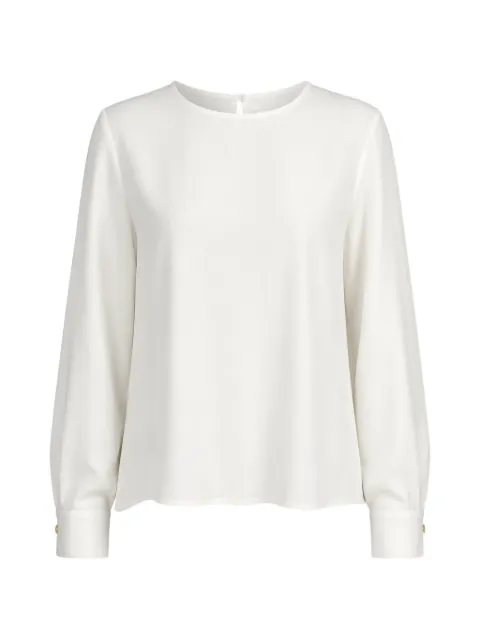 Dusan button-cuff slit-back blouse