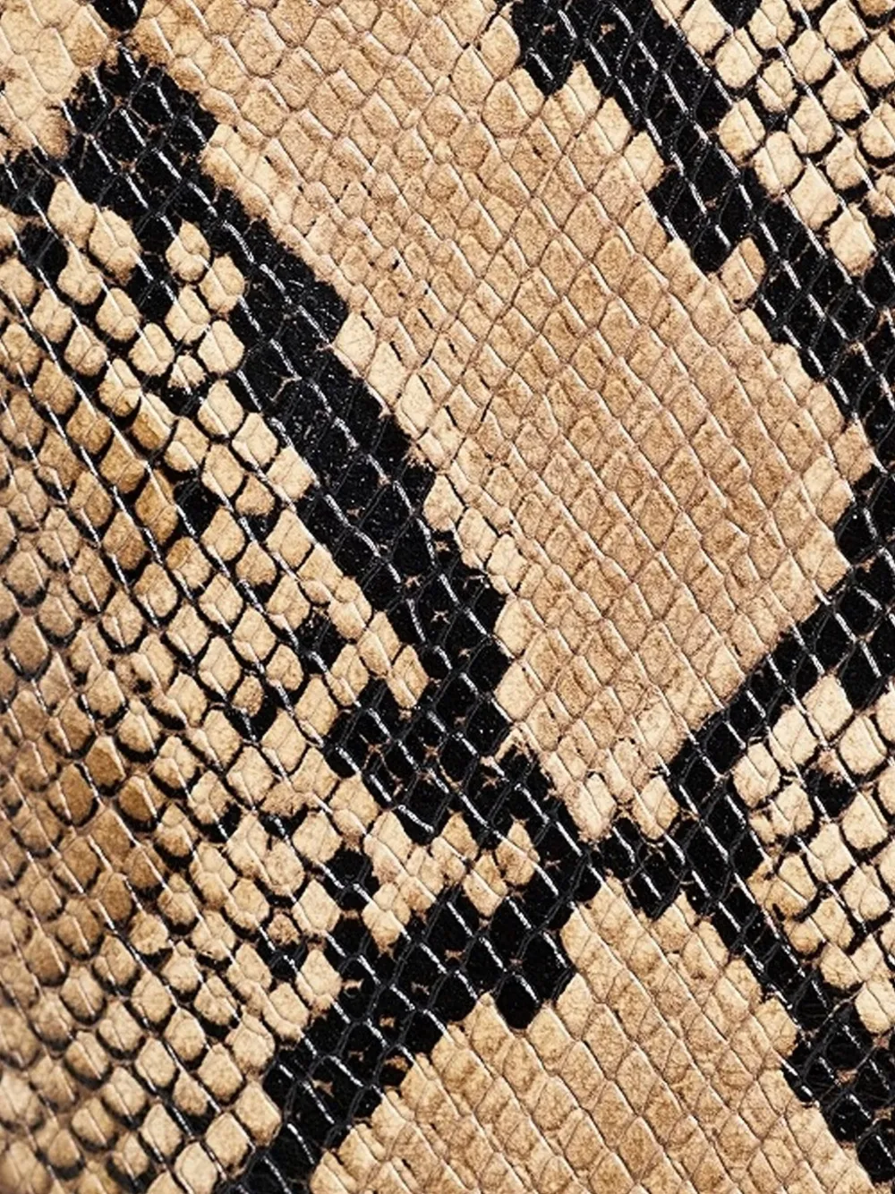 Nili Lotan Keith Snakeskin-effect Medium Shoulder Bag in Brown, view 4