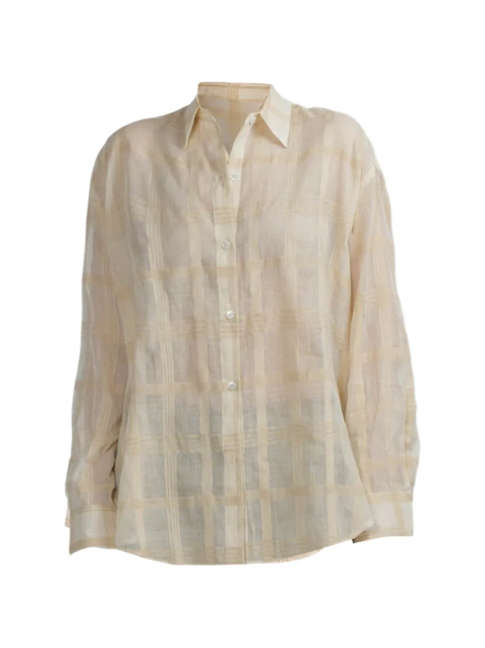 CISSA The Mr Big checked shirt - Nude