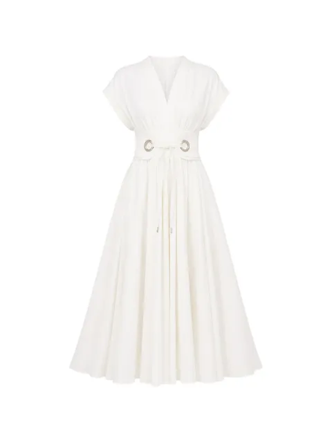 Alexis Riviera eyelet-embellished midi dress