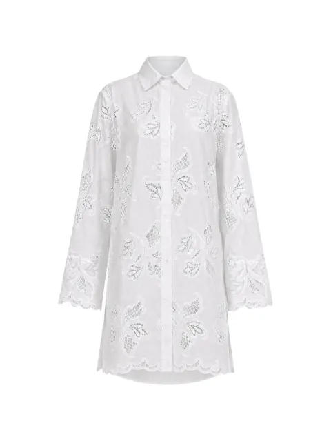 CISSA broderie-anglaise shirt dress