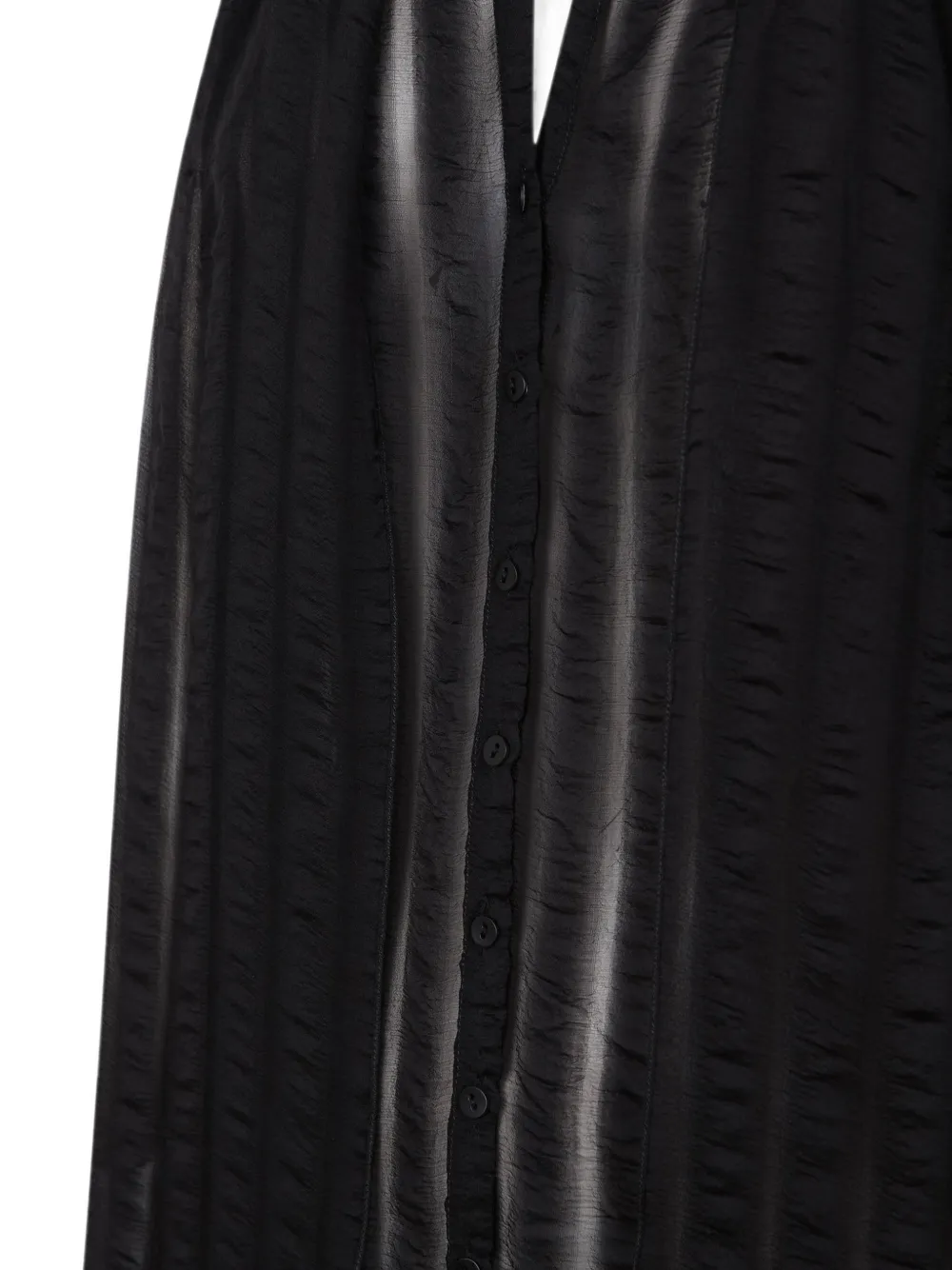 Cortana Brisa Halterneck Sleeveless Shirt in Black, view 3