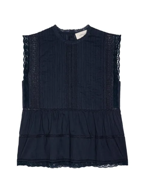 The Great. Sonnet lace-trim top