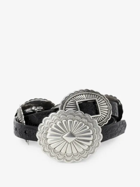 The Great. x Stetson embossed Concho belt
