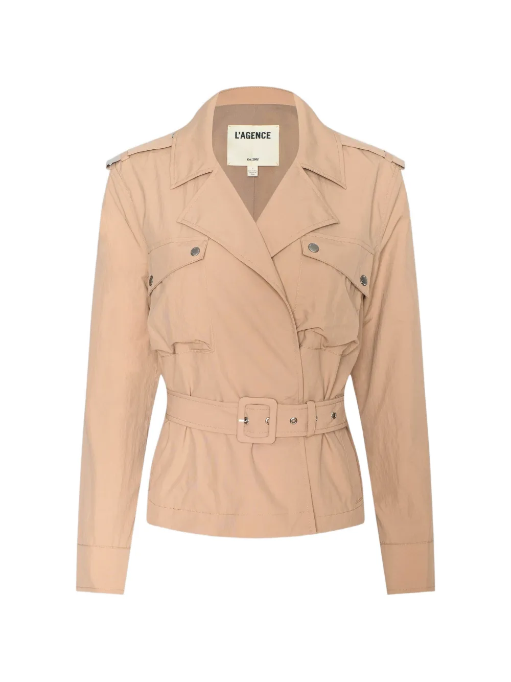 L'Agence Calida belted trench coat - Nude