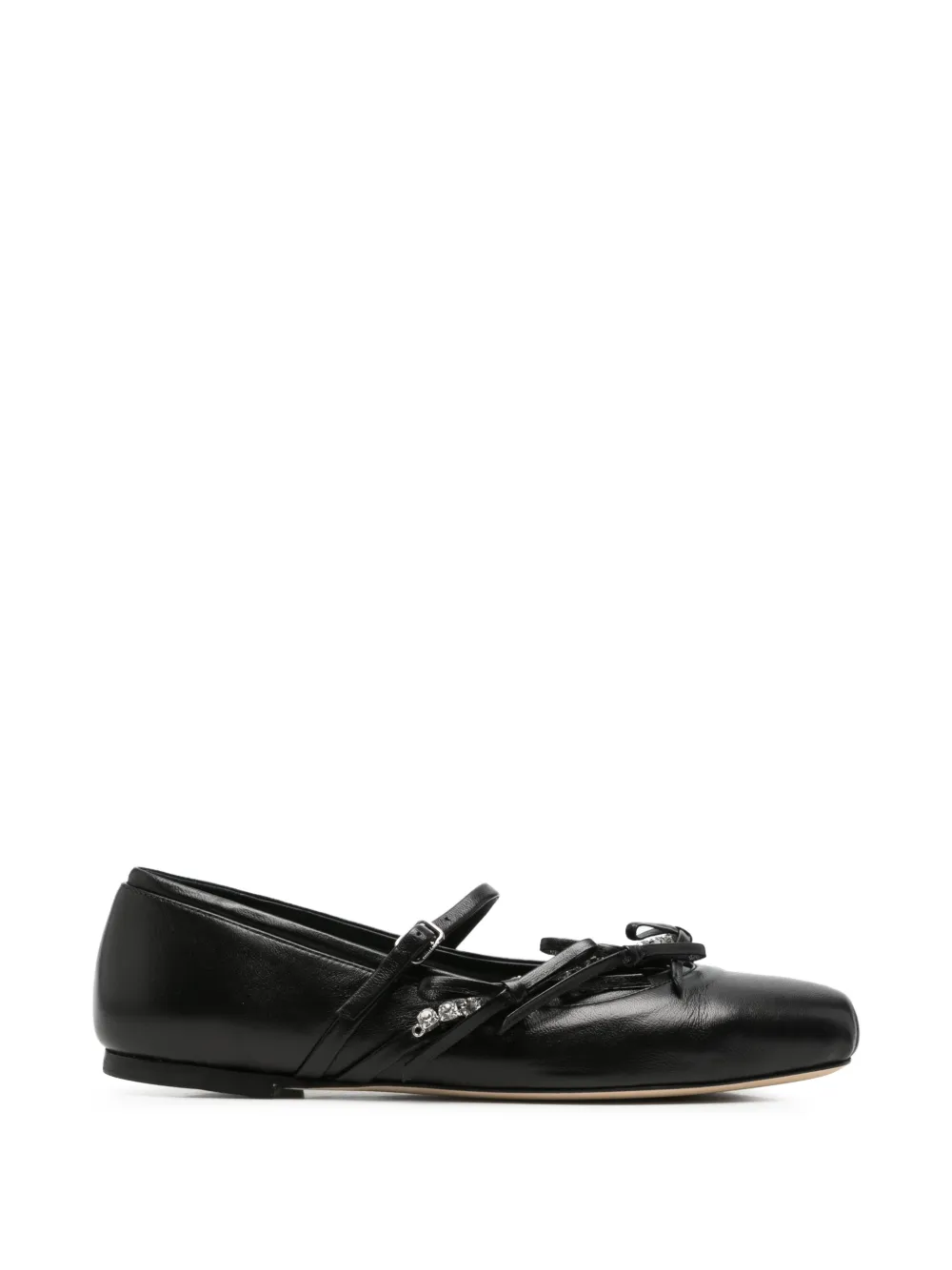 Jimmy Choo Pre-Owned ballerines Loli à bride à ornements - Noir