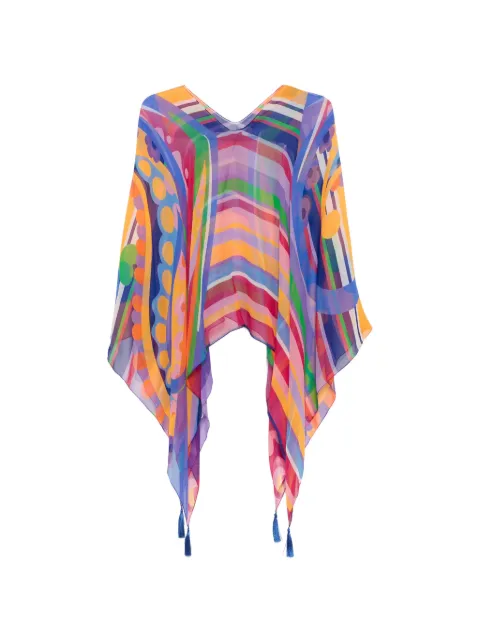 Etro Pre-Owned printed tassel blouse