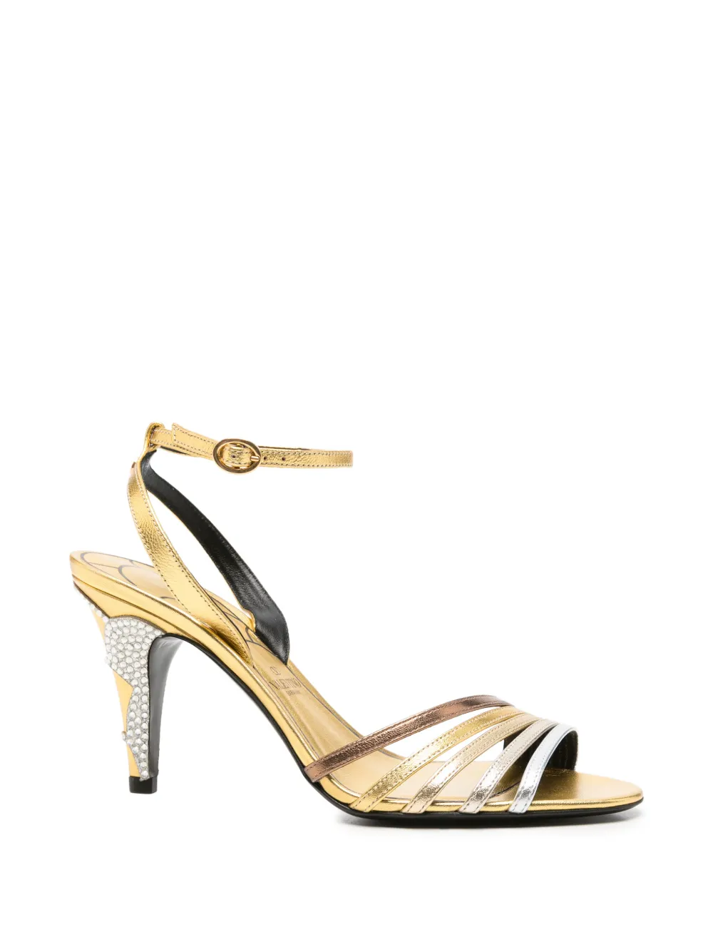 Valentino Garavani Pre-Owned Sandali Ladycrush con decorazione - Oro