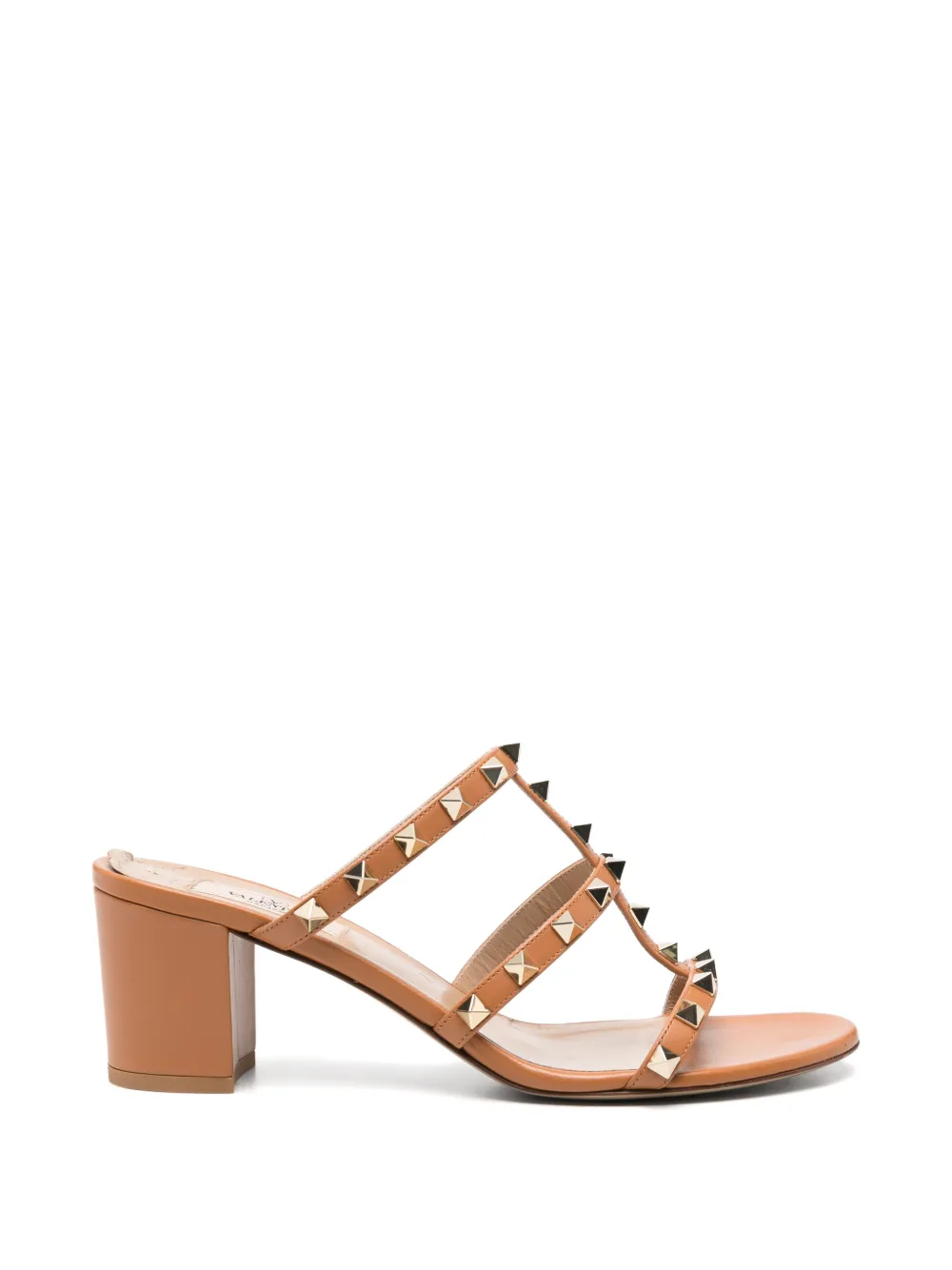 Valentino Garavani Pre-Owned Sandali Rockstud con tacco - Marrone