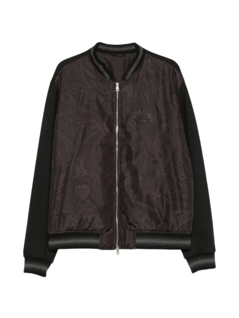 Etro Pre-Owned paisley-print panelled bomber jacket