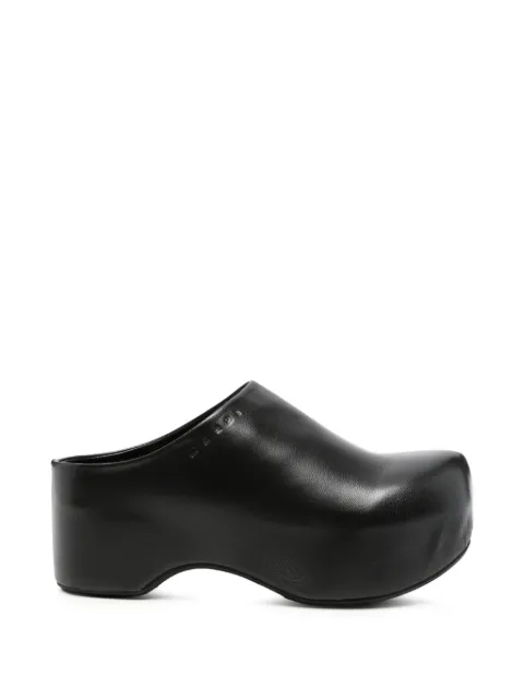 Marni Pre-Owned Sabot slip on-sko i læder