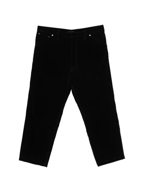 Prada Pre-Owned velvet-finish trousers