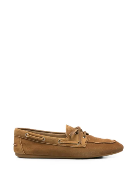 Miu Miu Pre-Owned zapatos top sider de gamuza