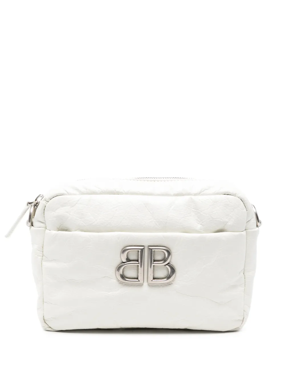 Balenciaga Pre-Owned Borsa a spalla con logo BB - Bianco