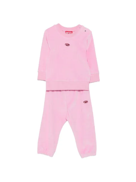 Diesel Kids logo-embroidered tracksuit