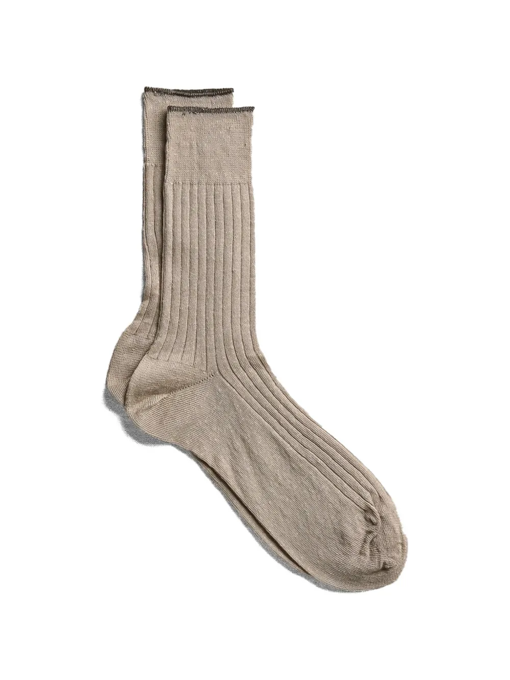 yahae ribbed-knit socks - Marrone