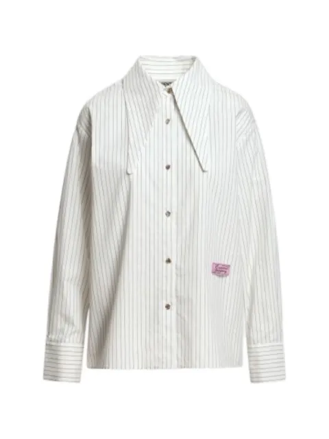 Essentiel Antwerp camisa de rayas diplomáticas con cuello en punta