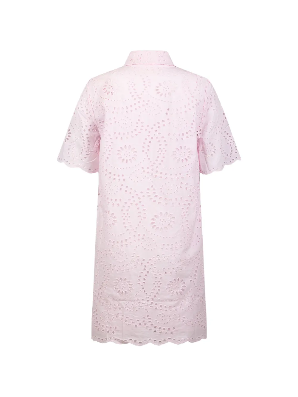 MC2 Saint Barth Broderie anglaise jurk met gewelfde afwerking Roze