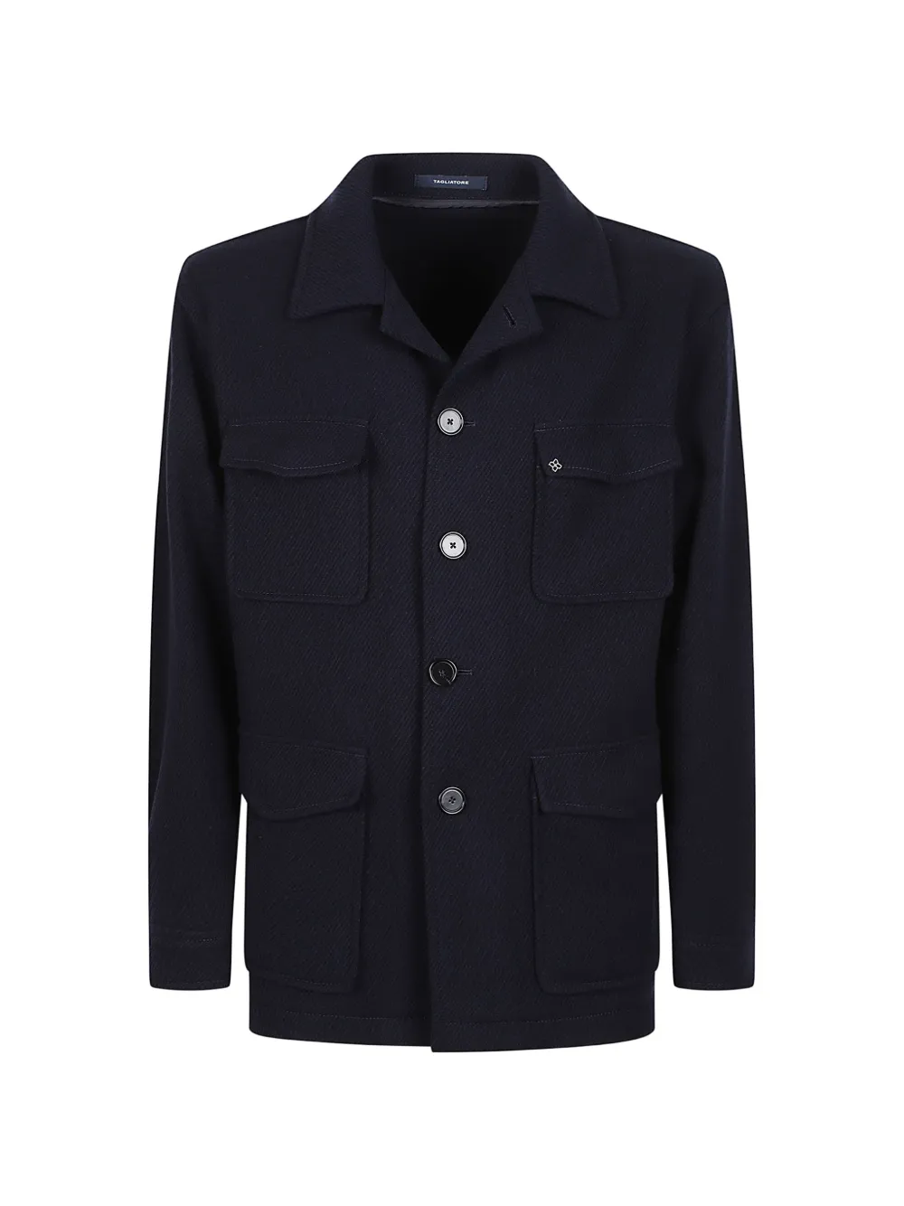Tagliatore Milton wool shirt jacket - Blau