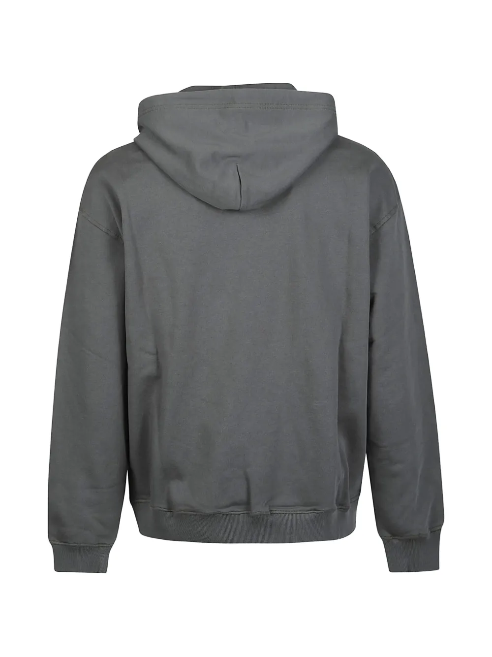 Diesel Hoodie met logoprint en trekkoord Grijs