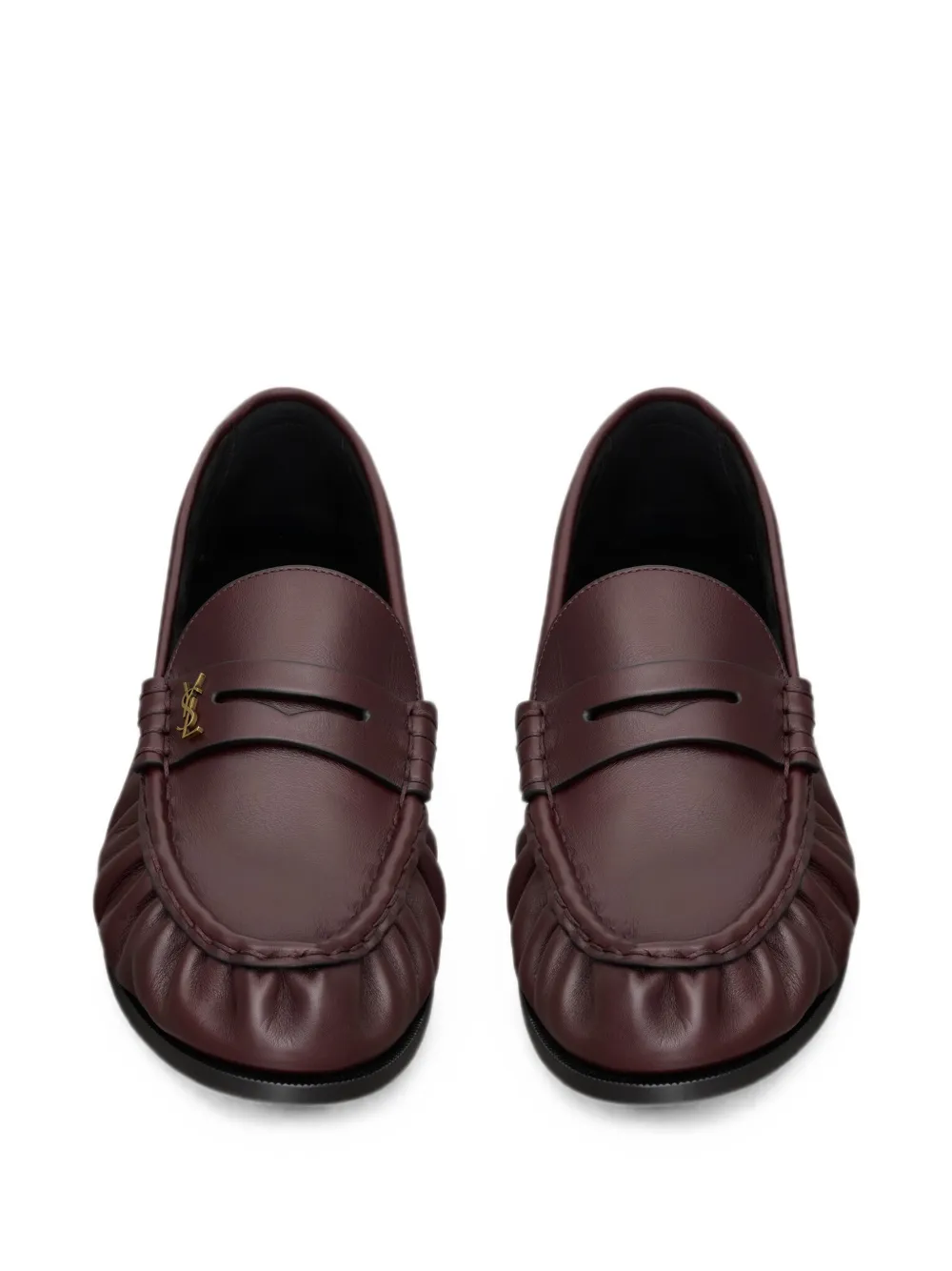 Saint Laurent Le Loafers soepel van glad leer Rood