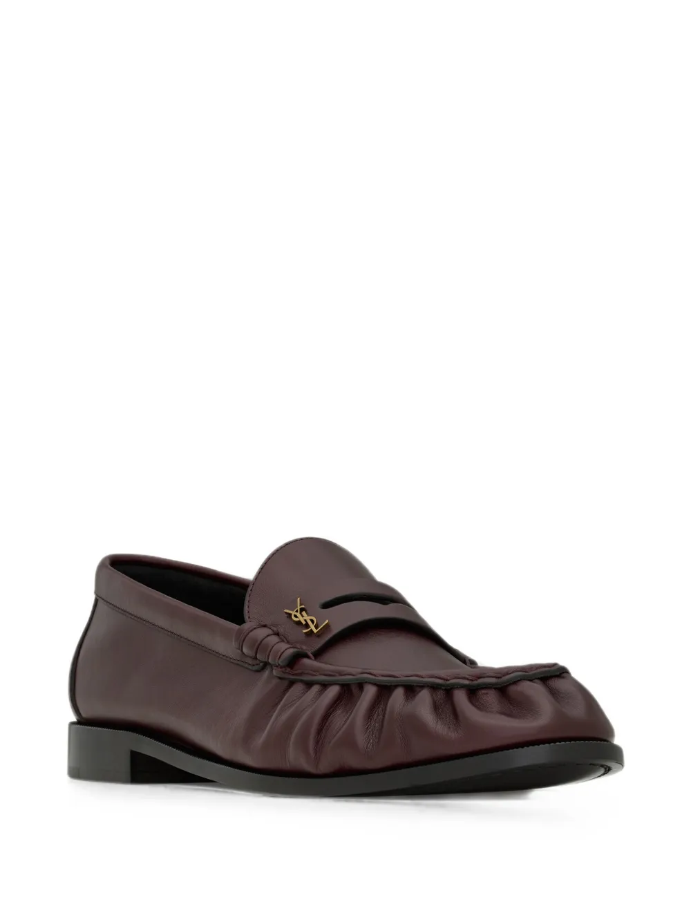 Saint Laurent Le Loafers soepel van glad leer Rood