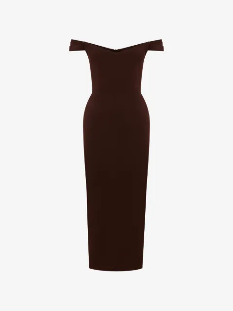 Alex Perry off-shoulder midi dress