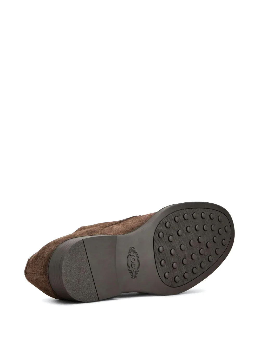 Tod's monkstraps in suede Bruin