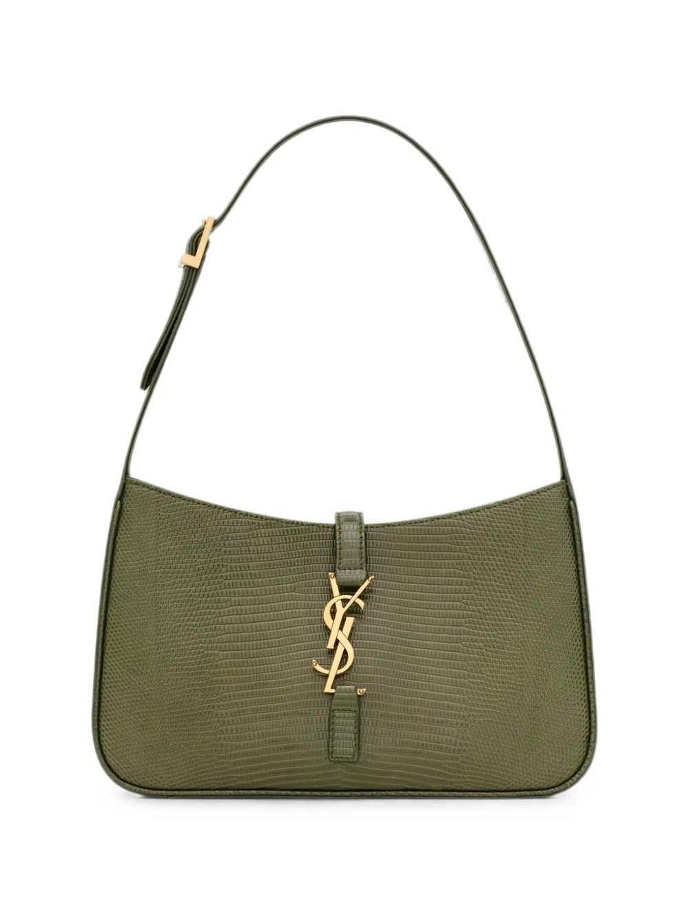 Saint Laurent Le 5 à 7 in lizard - Verde