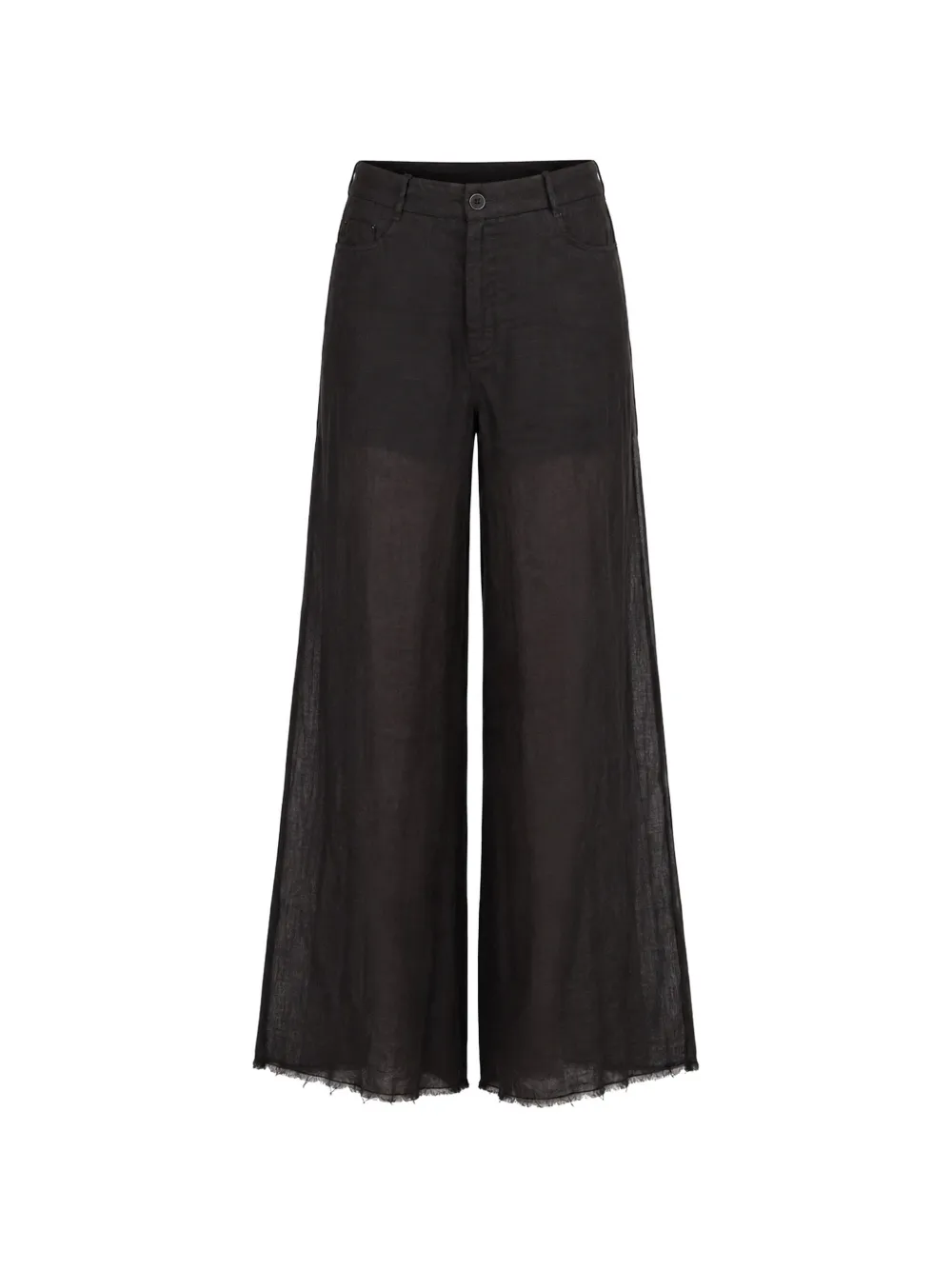 Masnada baggy frayed-edge trousers - Nero